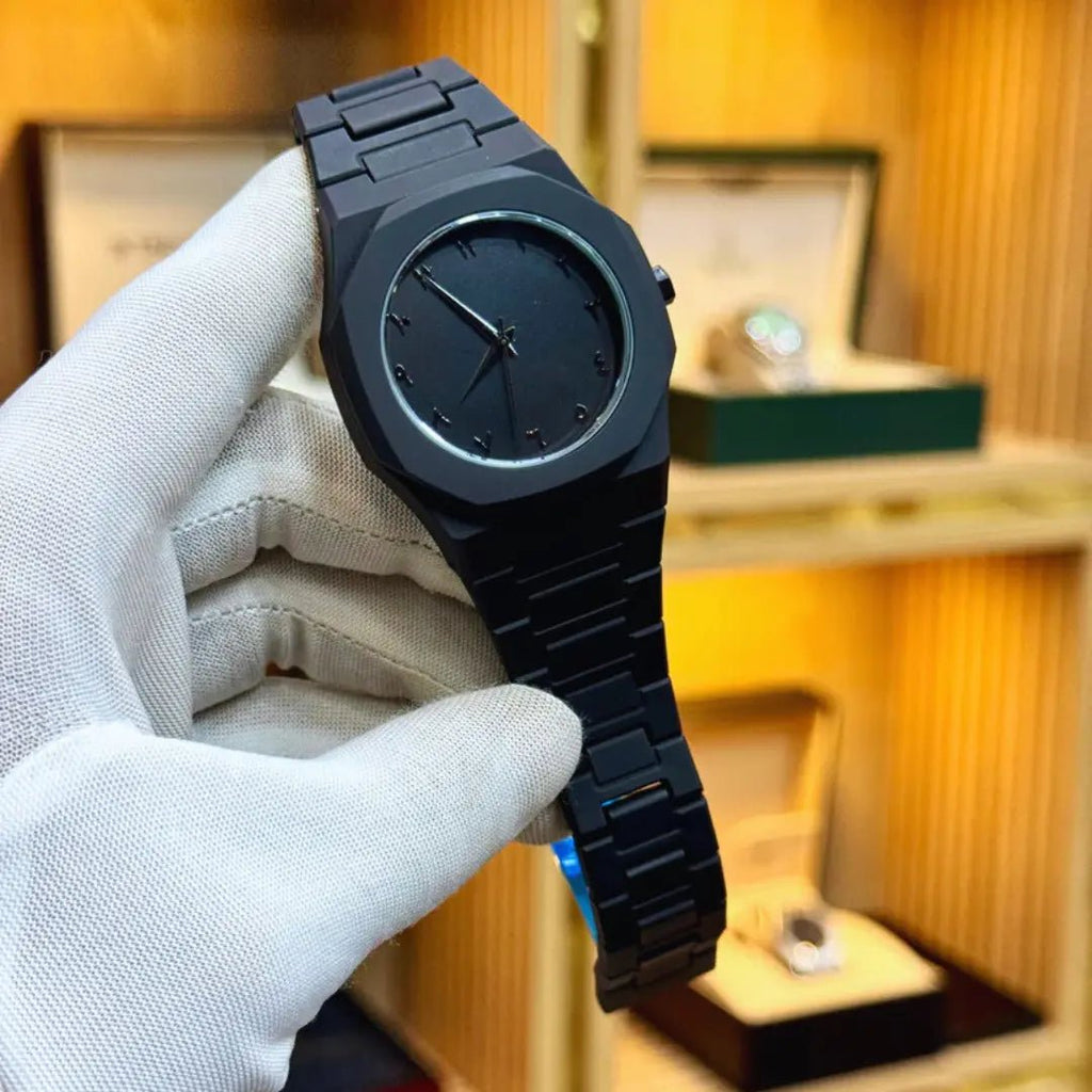 Arabic Aura Black Dial Watch - GET THEN PAY