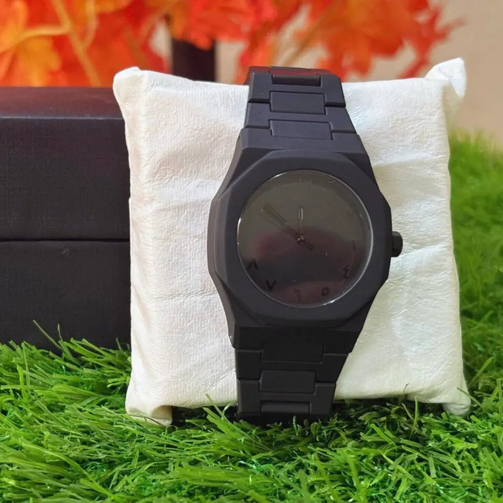 Arabic Aura Black Dial Watch - GET THEN PAY